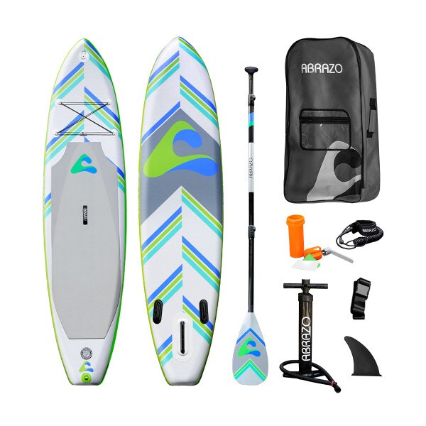 Green Abrazo Inflatable Stand Up Paddle Board | Durable | Thick | Slip ...