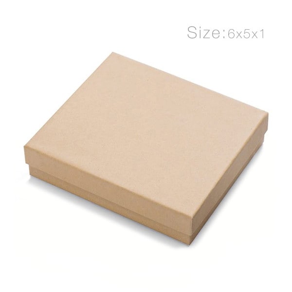 Brown Gift Boxes | High Quality |6x5x1 | Pack of 10 | GoBiz USA