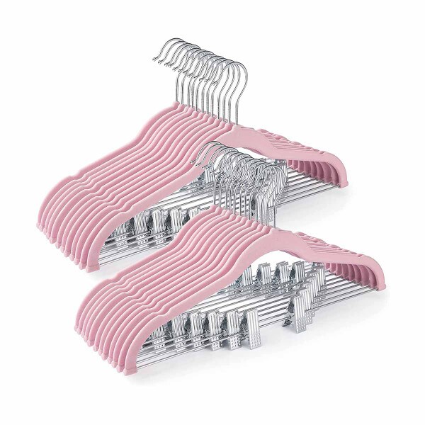 Clothes Hangers 50 Pack Coat Hangers 17.7 Inch Large Bulk Wire Hangers  Non-Slip